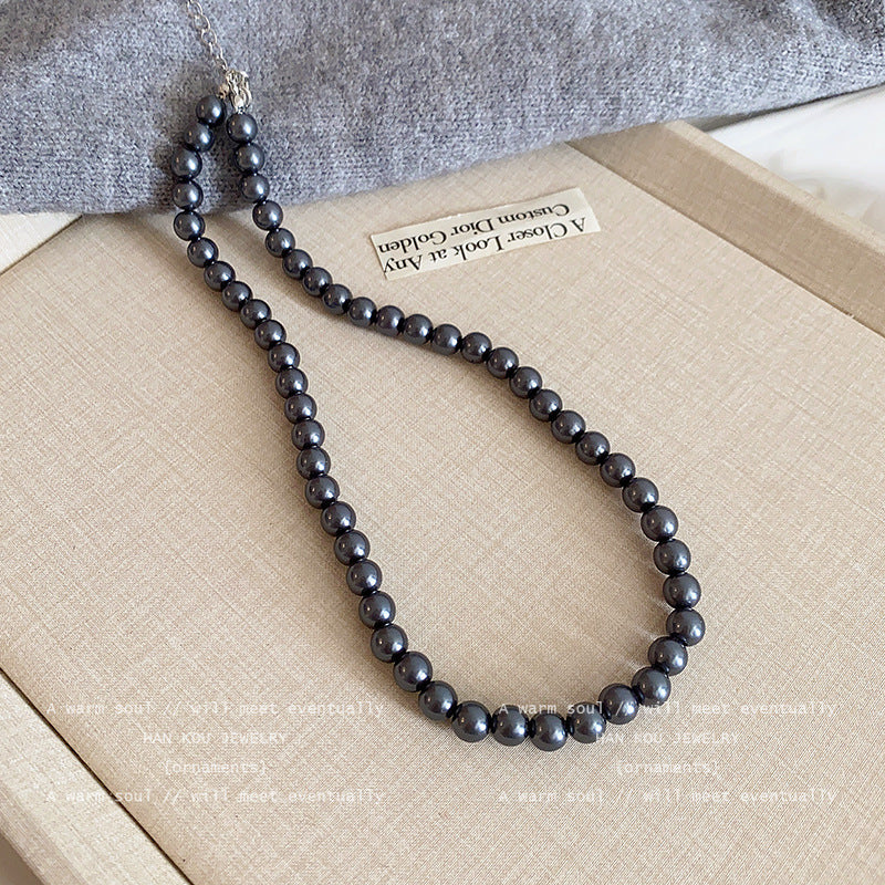 Wholesale Love Pearl Necklace Sweater Chain Clavicle Chain Choker Necklace ACC-NE-Hank001