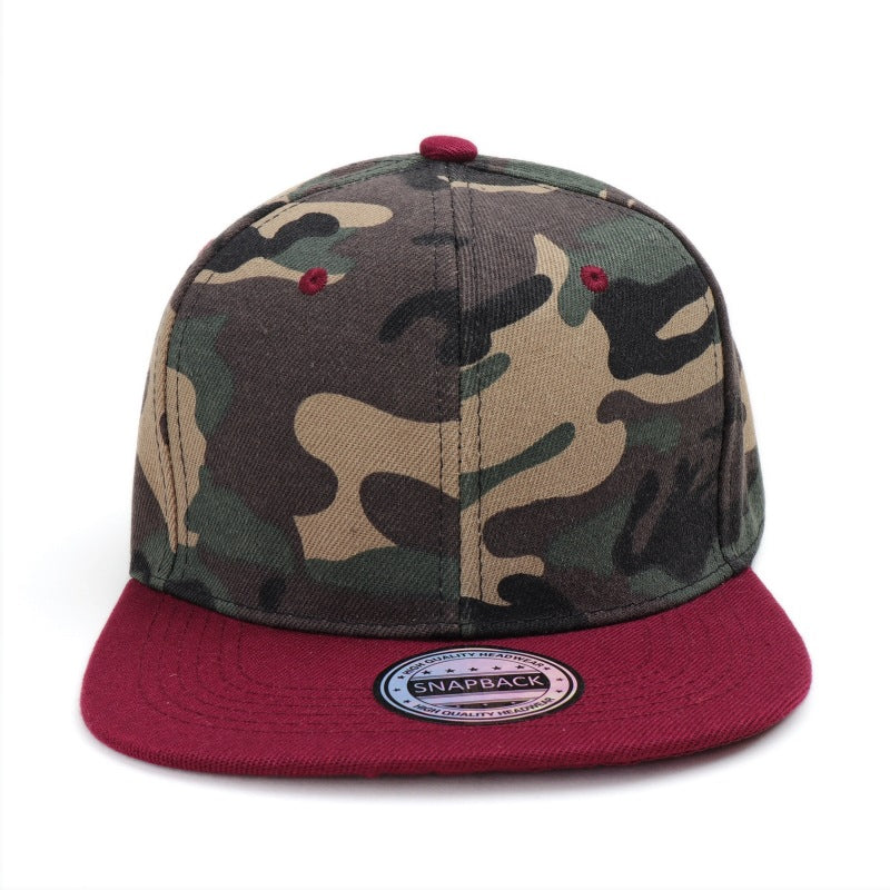 Wholesale Camouflage Hat Solid Color Flat Brim Baseball Cap ACC-HT-LueLan018