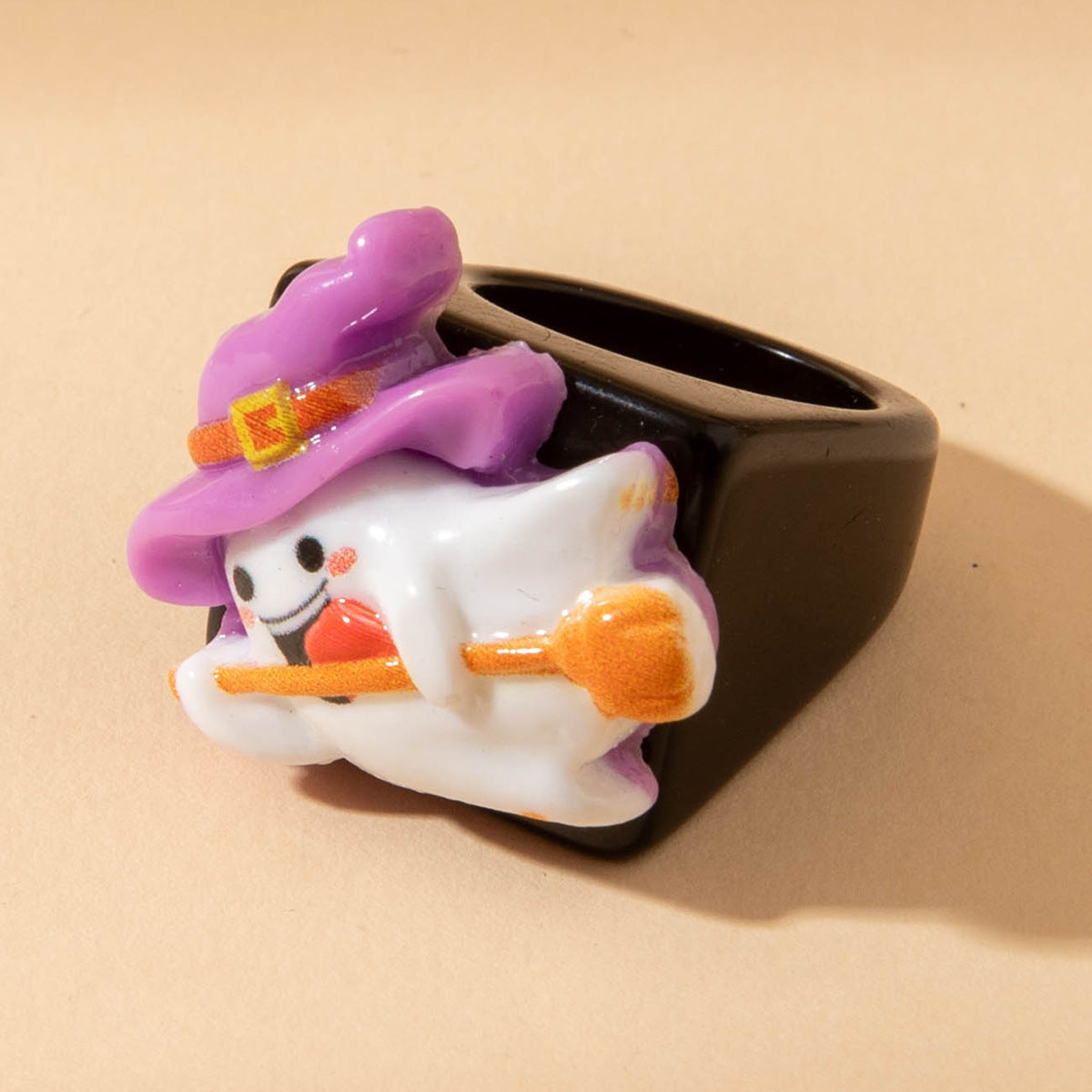Wholesale  Resin Ghost Pumpkin Ghost Ring
