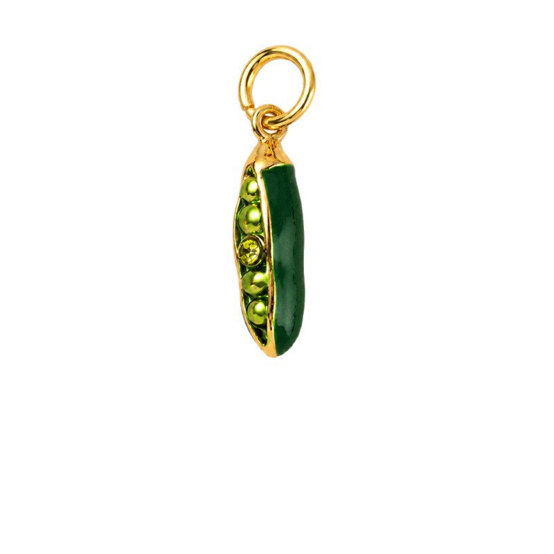Wholesale Eco Friendly Copper Food Shaped Charms Stylish Fruit Vegetable Pendant For DIY Earrings Bag Charm Keychain Resale