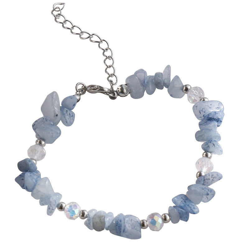 Wholesale Colorful Natural Stone Hand-strung Bracelet