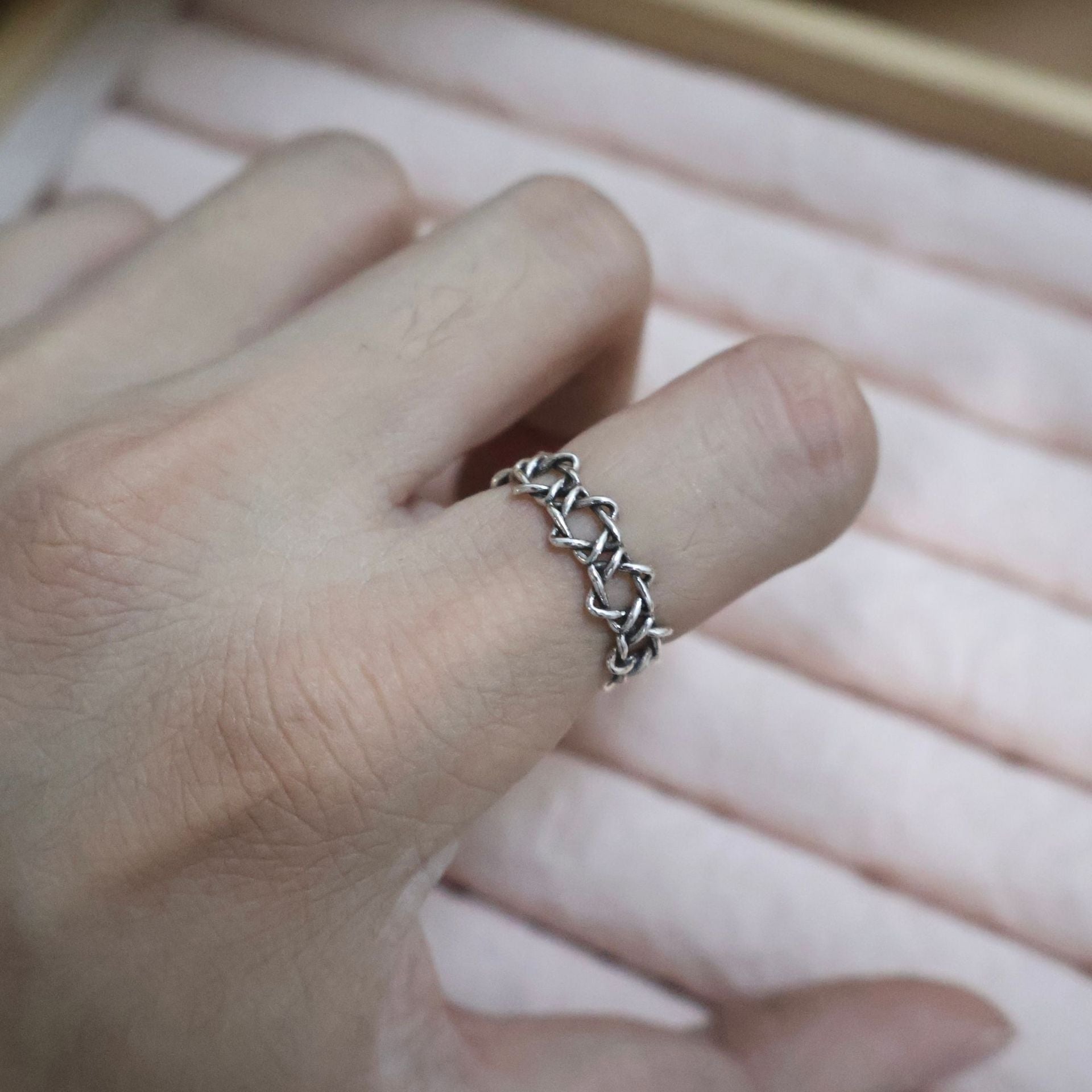 Wholesale  Retro Old Five-pointed Star Ring