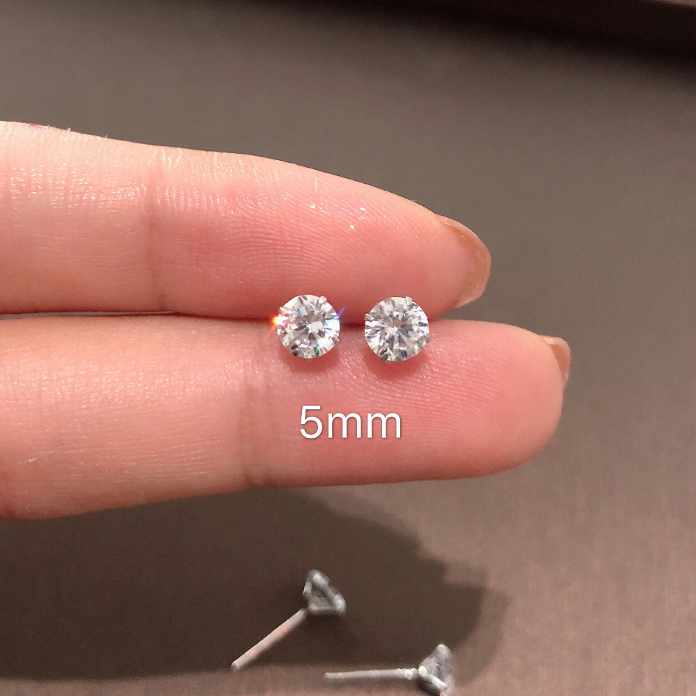 Wholesale Chic Copper Electroplated Sparkling Earrings Fashion Jewelry Accessory for Women