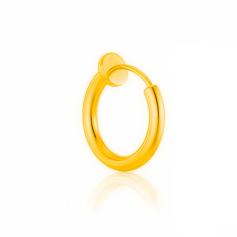 Wholesale titanium steel ear clip men's ear bone clip does not fade earrings