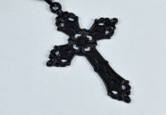 Wholesale Vintage Baroque Gothic Cross Pendant Necklace Bohemian Style Alloy Electroplated Jewelry Accessory For Women