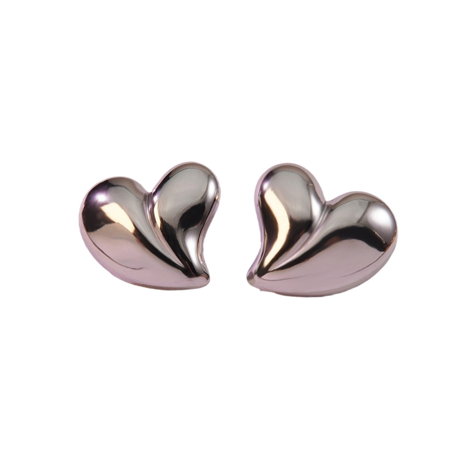 Wholesale  stainless steel non-fading jewelry big heart earrings