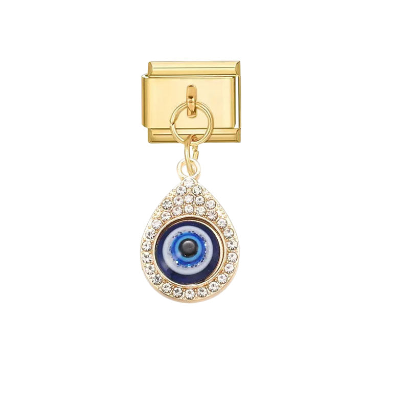 Wholesale Handmade Devil' s Eye Alloy Pendant - Trendy Jewelry Accessory for DIY Bracelets,  Gift Idea