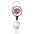 Wholesale Floral Alloy  Retractable Rotating Badge Keychain