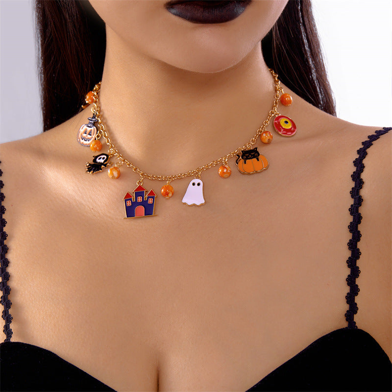 Wholesale  Necklaces Cat Pumpkin Necklaces