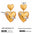 Wholesale  gold and silver color matching two-color love stainless steel earrings jewelry