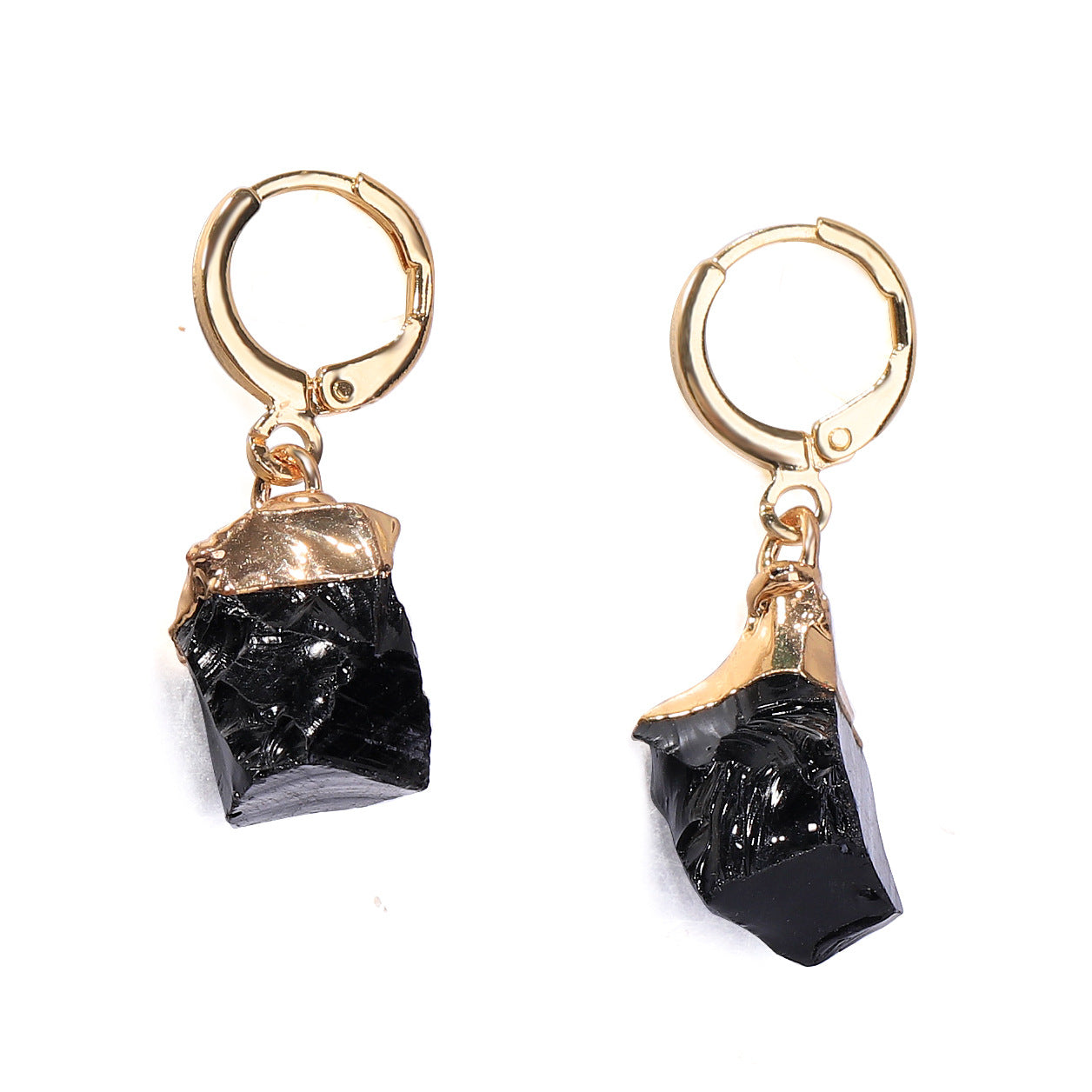 Wholesale Irregular Natural Stone Crystal Birthday Stone Rough Stone Earrings ACC-ES-ZhuangZ001