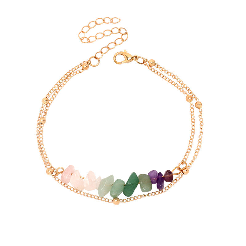 Wholesale Multi-layered Bohemian Crystal Anklets ACC-AS-Yiran001