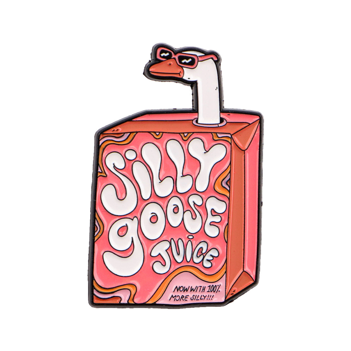 Wholesale Cartoon rainbow black cat goose frog lettering quote animation anime brooch badge