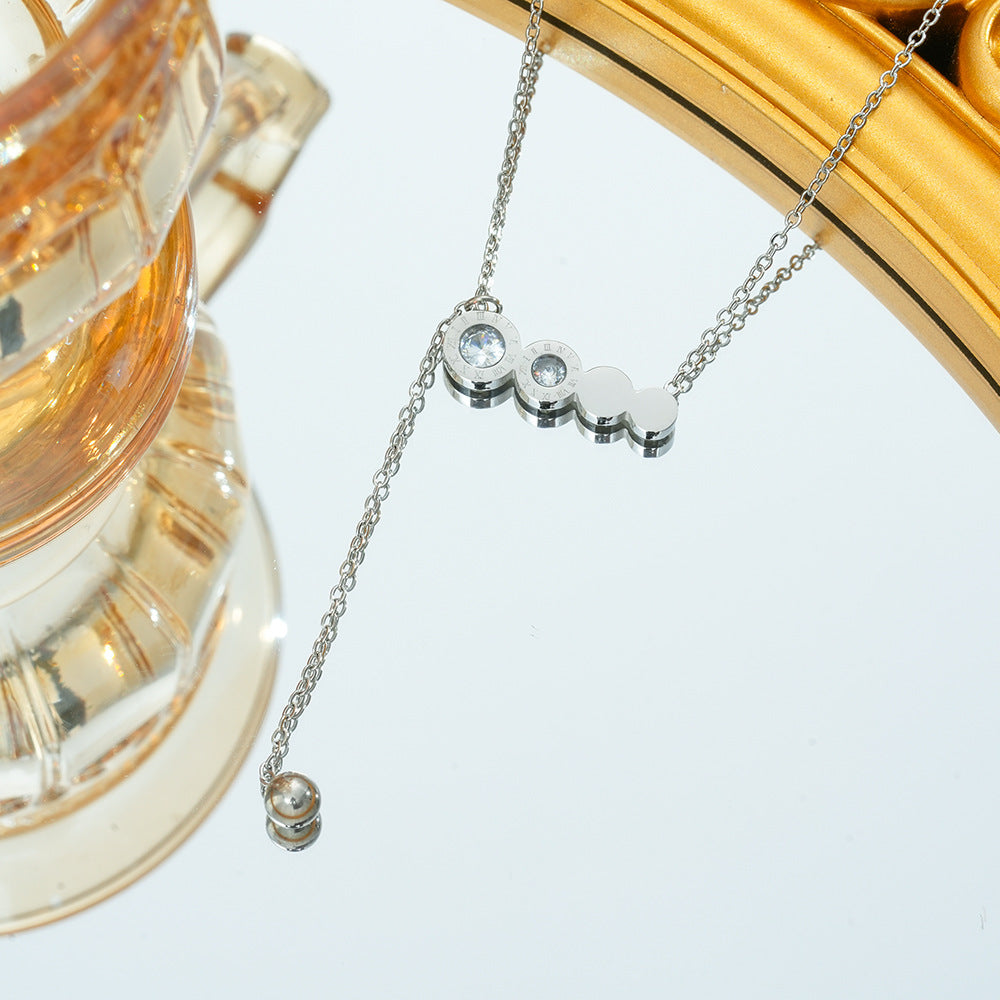 Wholesale Fashion Titanium Steel Necklace,  Electroplated,  Boutique Resale Jewelry Accessory