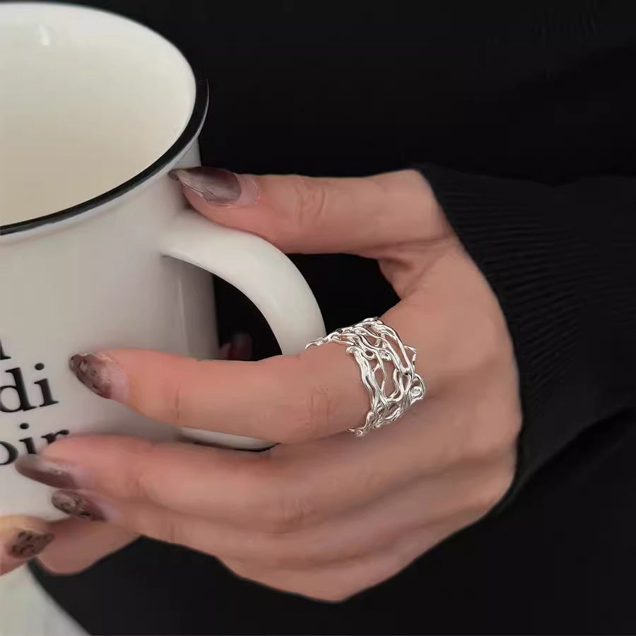 Wholesale Irregular Matte Starfish Ring