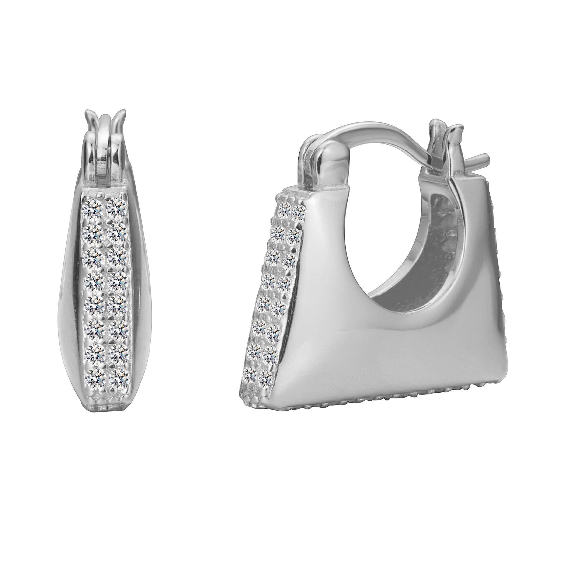 Wholesale 925 Sterling Silver Geometric  Clip-On Earrings