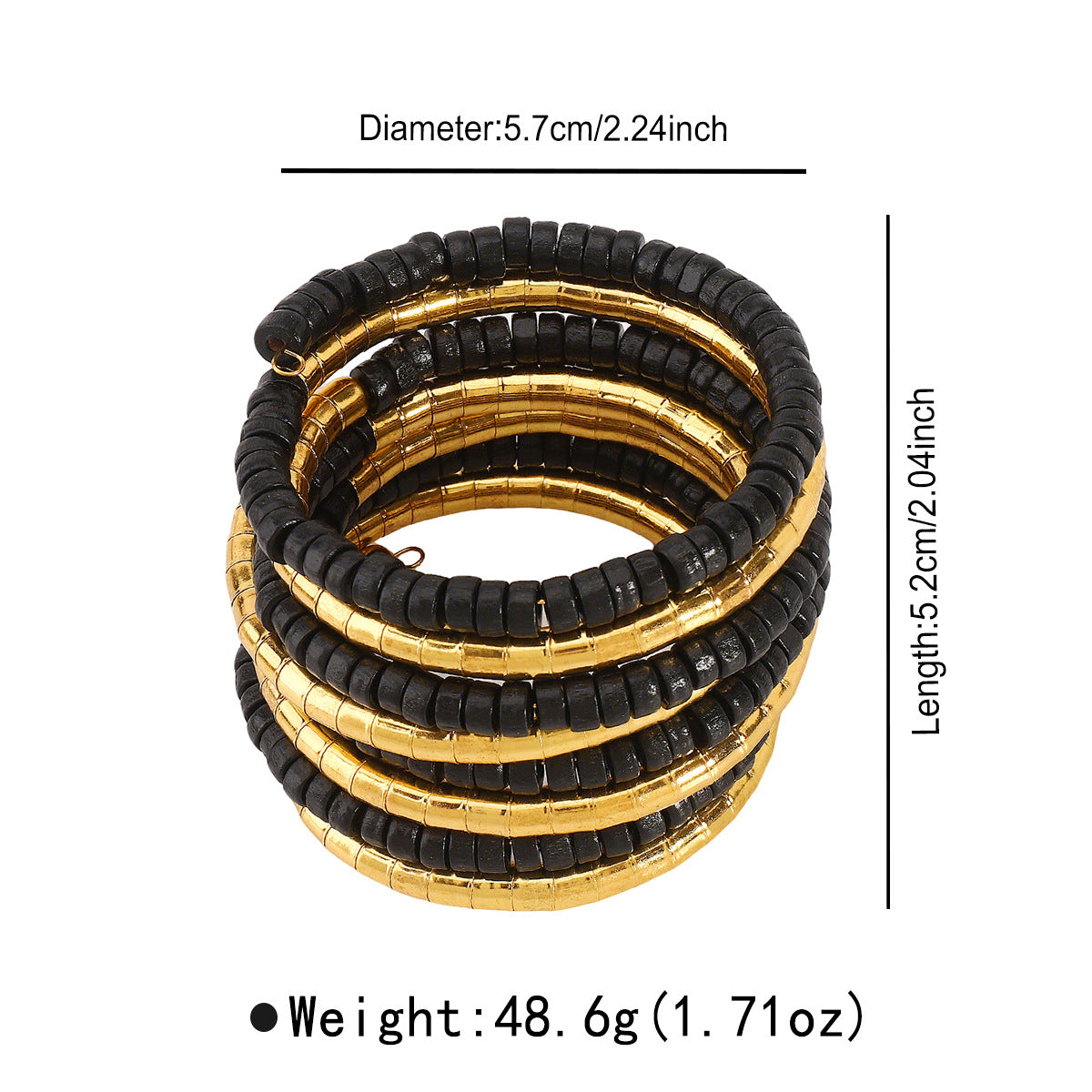 Collana con bracciale impilabile multistrato Street Punk all'ingrosso