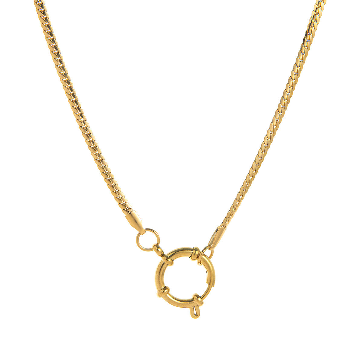 Wholesale Chain furnace vacuum plating stainless steel DIY basic movable chain love series pendant necklace