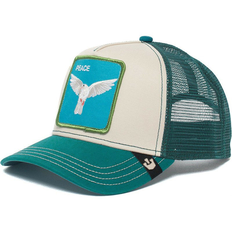 Wholesale Cartoon Animal Sun Protection Mesh Embroidery Hat Baseball Cap ACC-HT-JingKun006