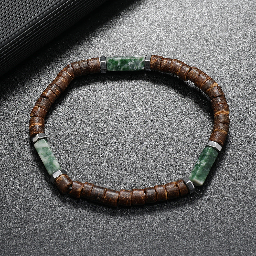 Wholesale Retro Ethnic Multi Layer nut Shell Bead Bracelet Unisex Fashion Hand Jewelry Casual Gift For Everyday Wear