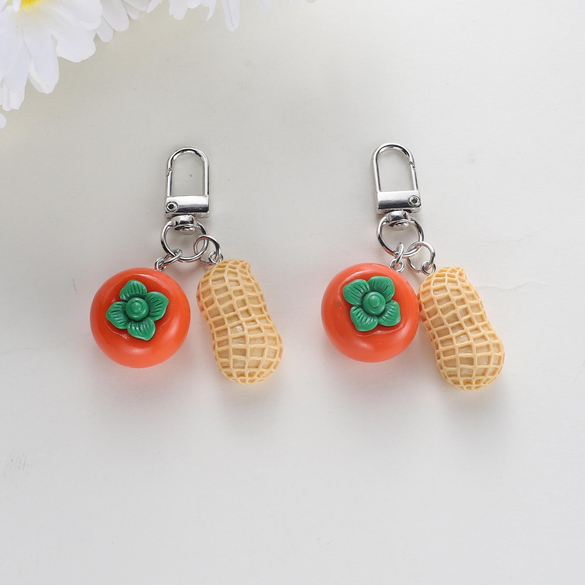 Wholesale Cute Tomato Peanut Keychain