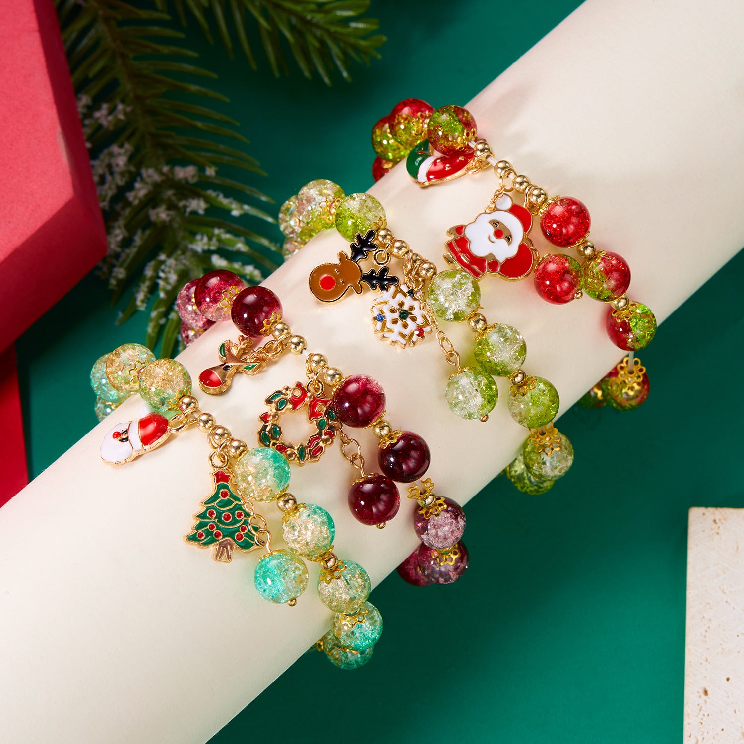 Bracelet en gros de Noël Bracelet Carton de Noël Moon Old Man Bracelet