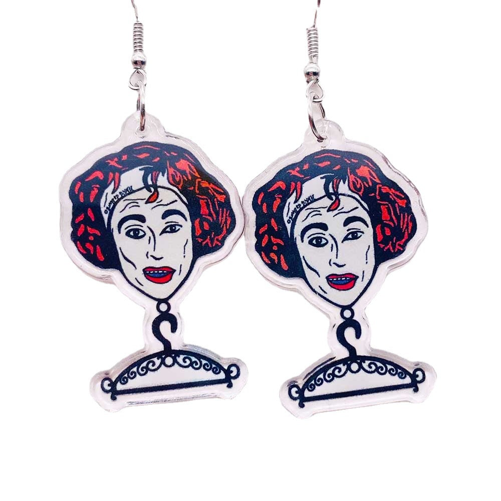 Wholesale Halloween  Acrylic Ear Skull  Earrings