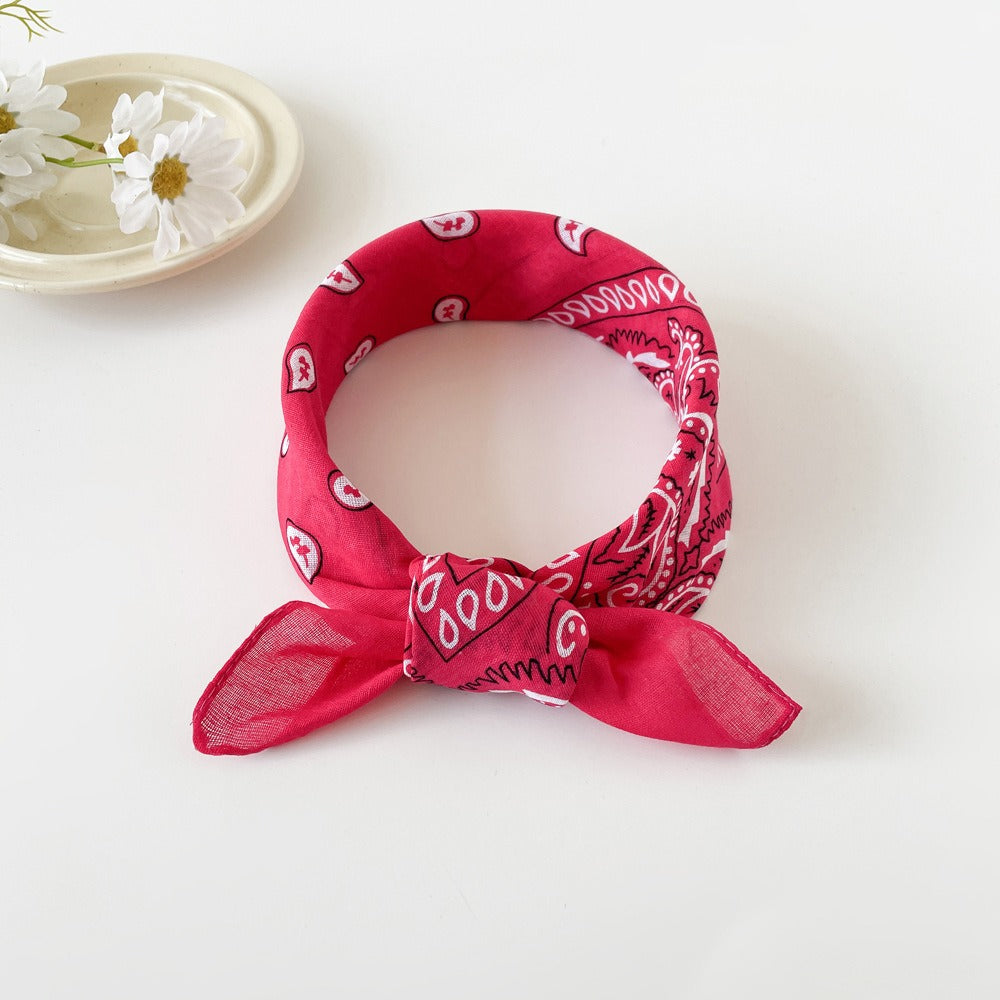 Wholesale cashew flower square silk scarf