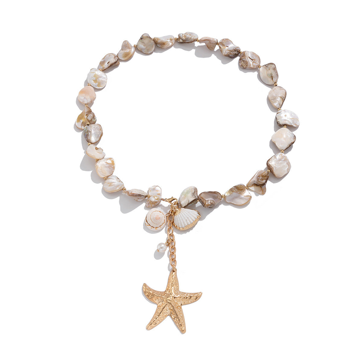 Wholesale  ocean wind shell starfish necklace