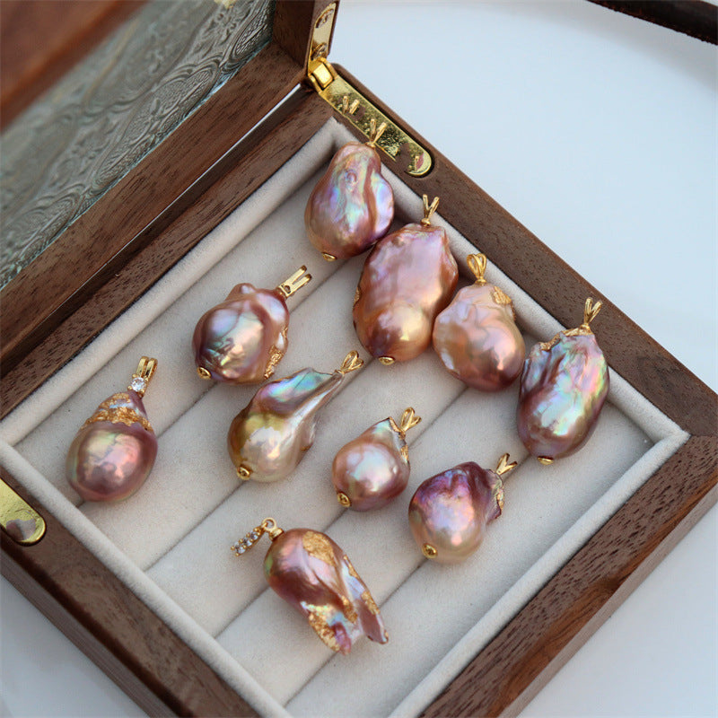 Wholesale  Natural Freshwater Baroque Beads Earrings