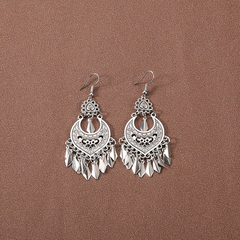 Wholesale Retro Tassel Long Earrings Ethnic Style Earrings ACC-ES-Gumi007