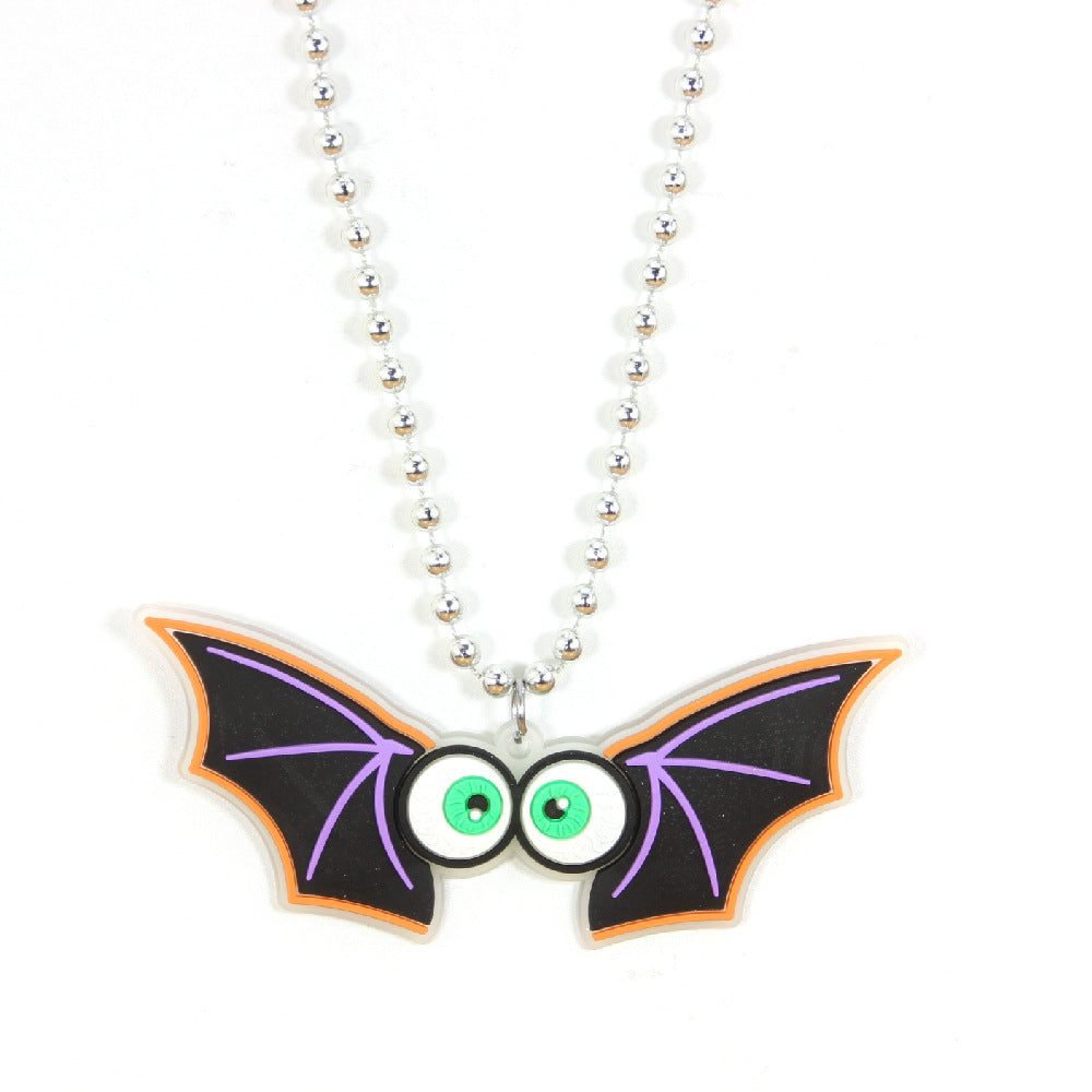 Wholesale Halloween Bat PVC Necklaces ACC-NE-Shengh002
