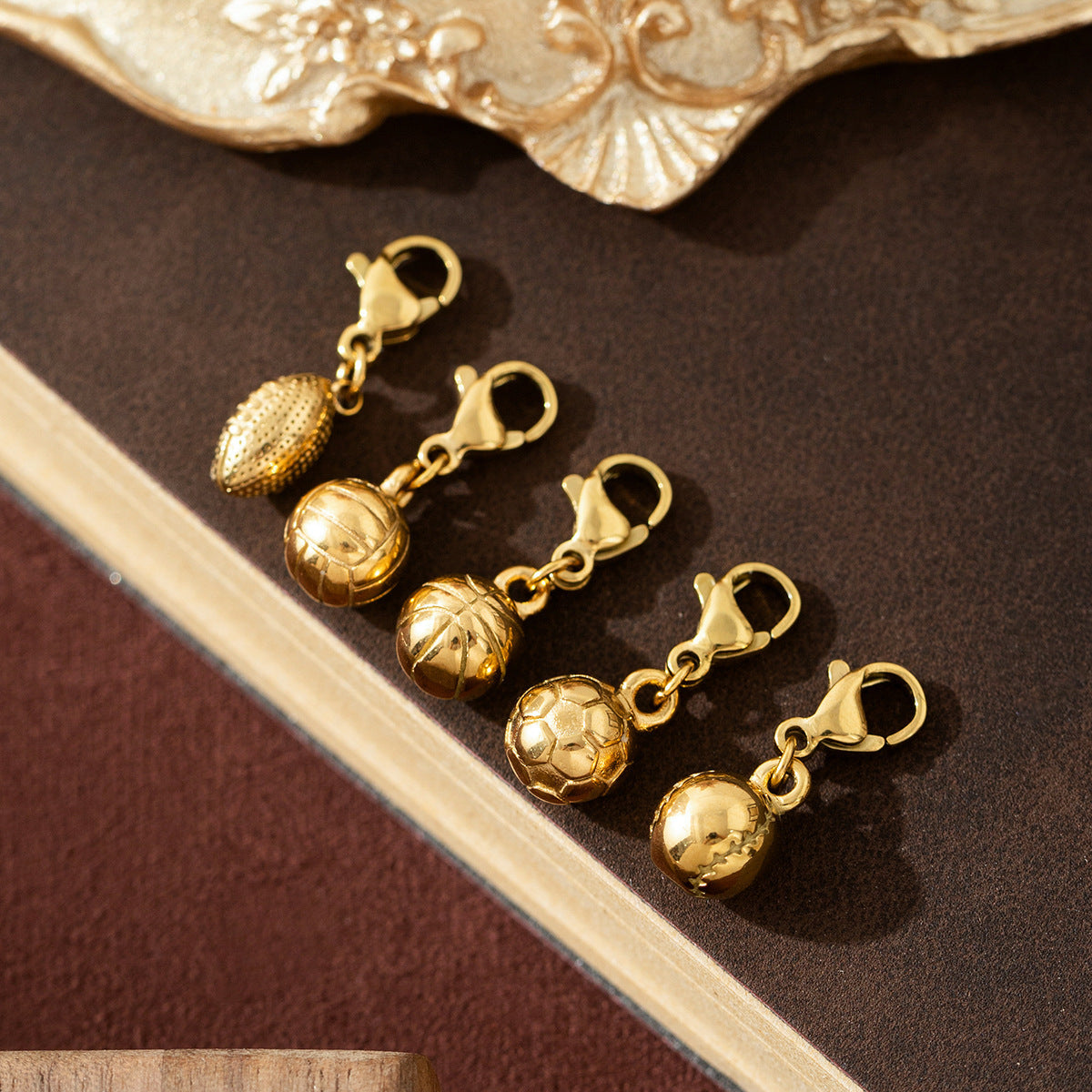 Wholesale Stainless steel ball-shaped adjustable pendant necklace