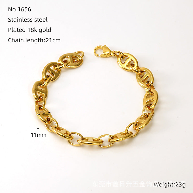 Wholesale Infinity Symbol Stainless Steel Bracelet - Fashion Accessory for Everyday Wear