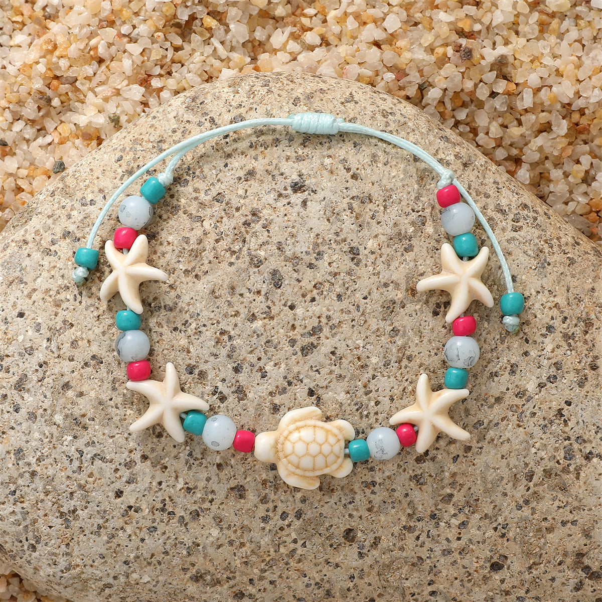 Wholesale Marine Wind Turtle Woven Bracelet