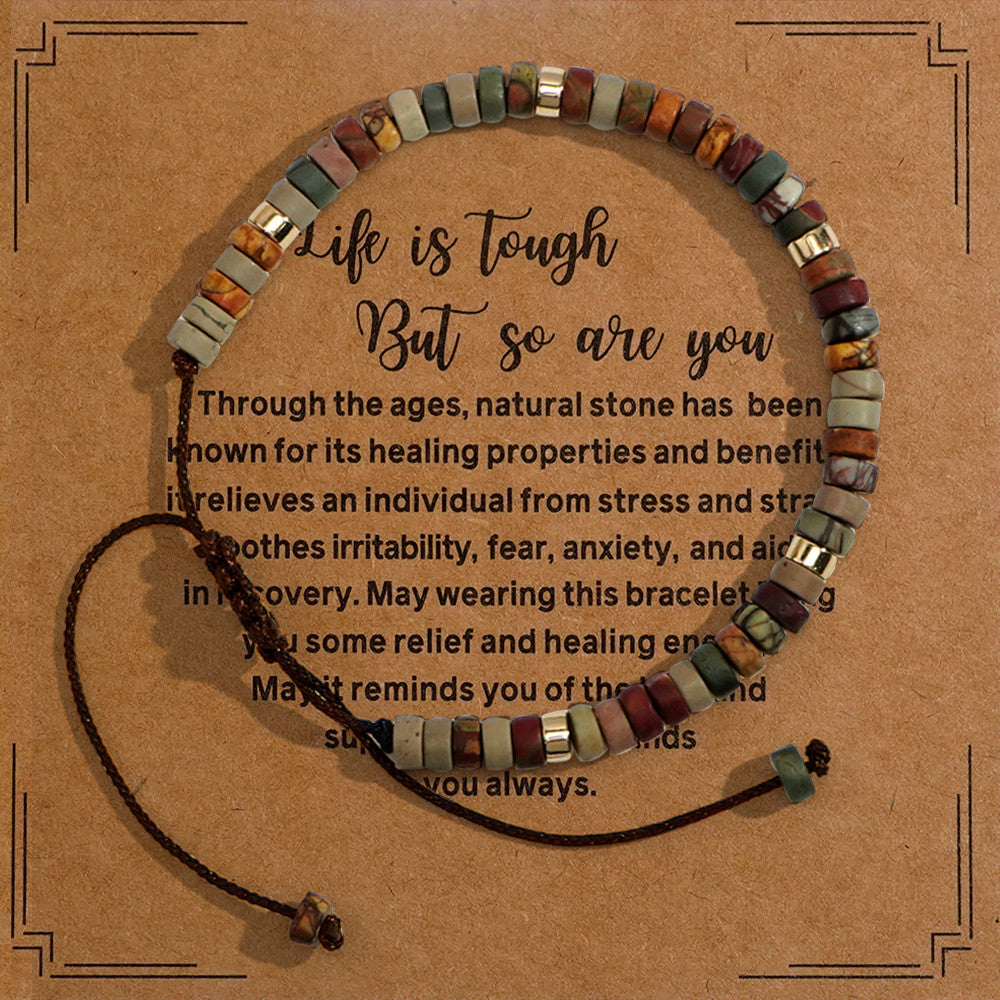 Wholesale Hand Woven Natural Stone Bracelets