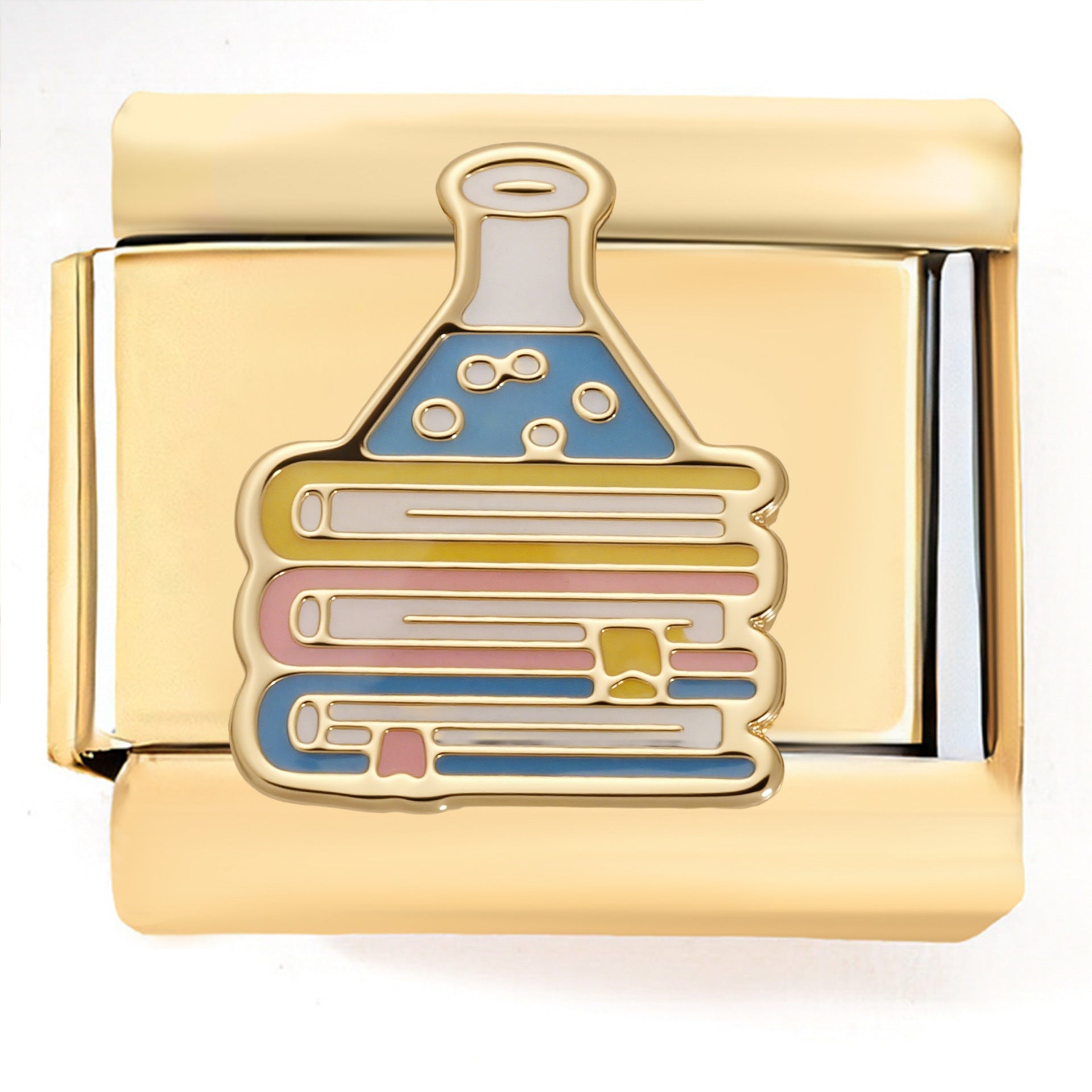 Wholesale  Italian Charm Bracelet 9mm DIY Bumblebee   Creative Stainless Steel Composable Bracelet