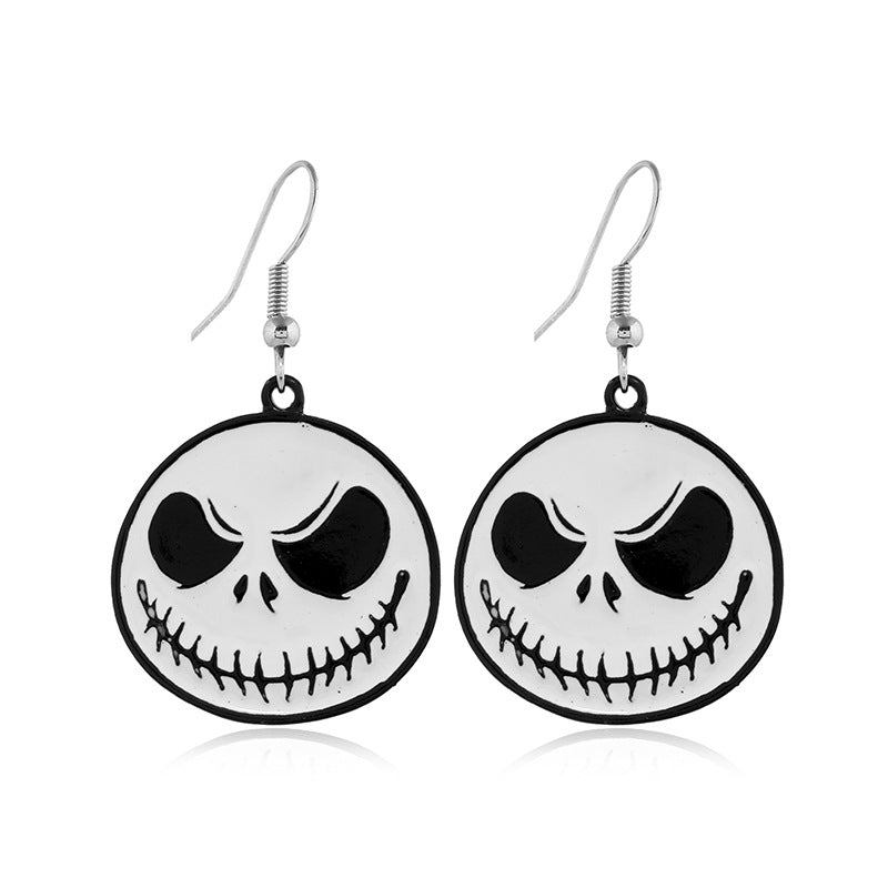 Wholesale   Creative Personalized Event Skull Alloy Earrings