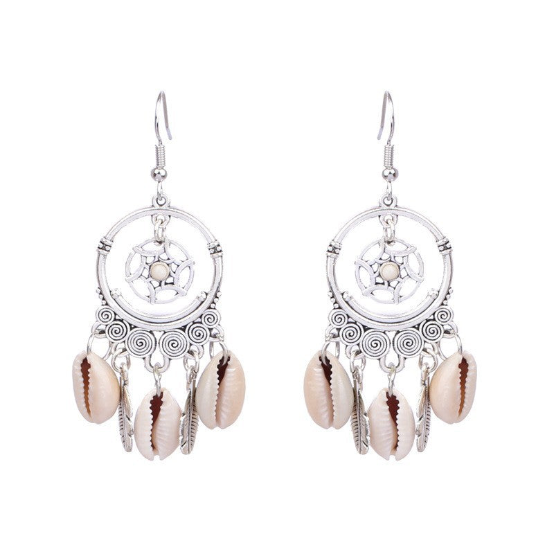Wholesale Retro Round Hollow Love Earrings Multi-Piece Set - Fashion Accessory for Everyday Wear or Boutique Resale