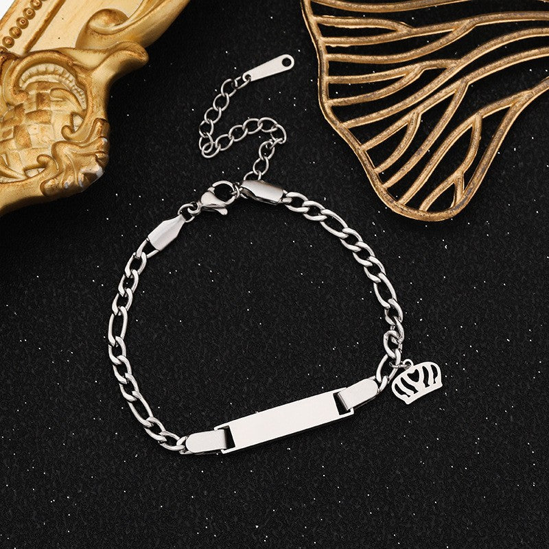 Wholesale stainless steel straight bracelet