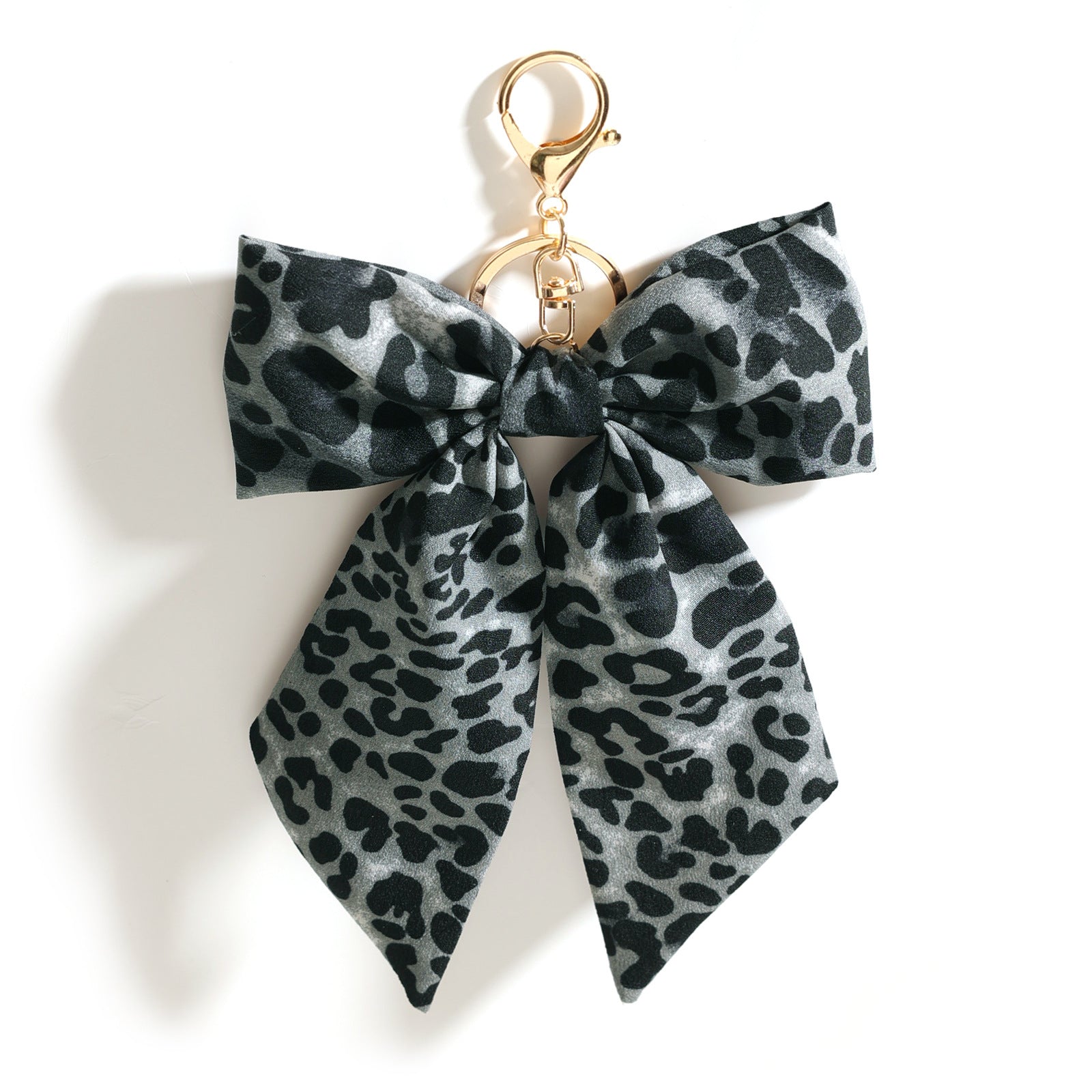 Wholesale Creative leopard print bow keychain pendant,  bag accessory,  car pendant,  creative key chain,  small gift