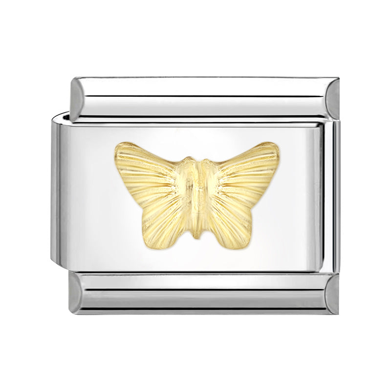 Wholesale Italian Charm Bracelet 9mm DIY Splicing Cute Creative Stainless Steel Composable Bracelet