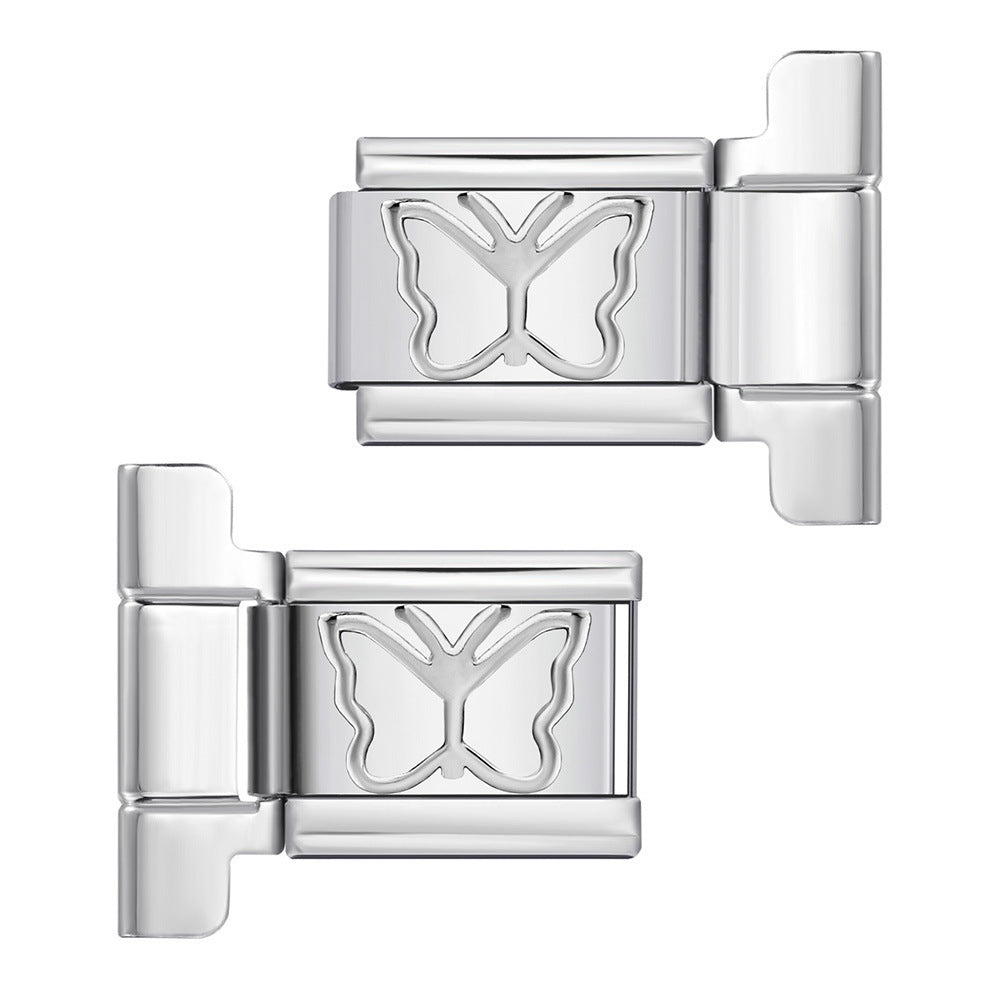 Wholesale 5pcs multi-size watch band connector italian module bracelet