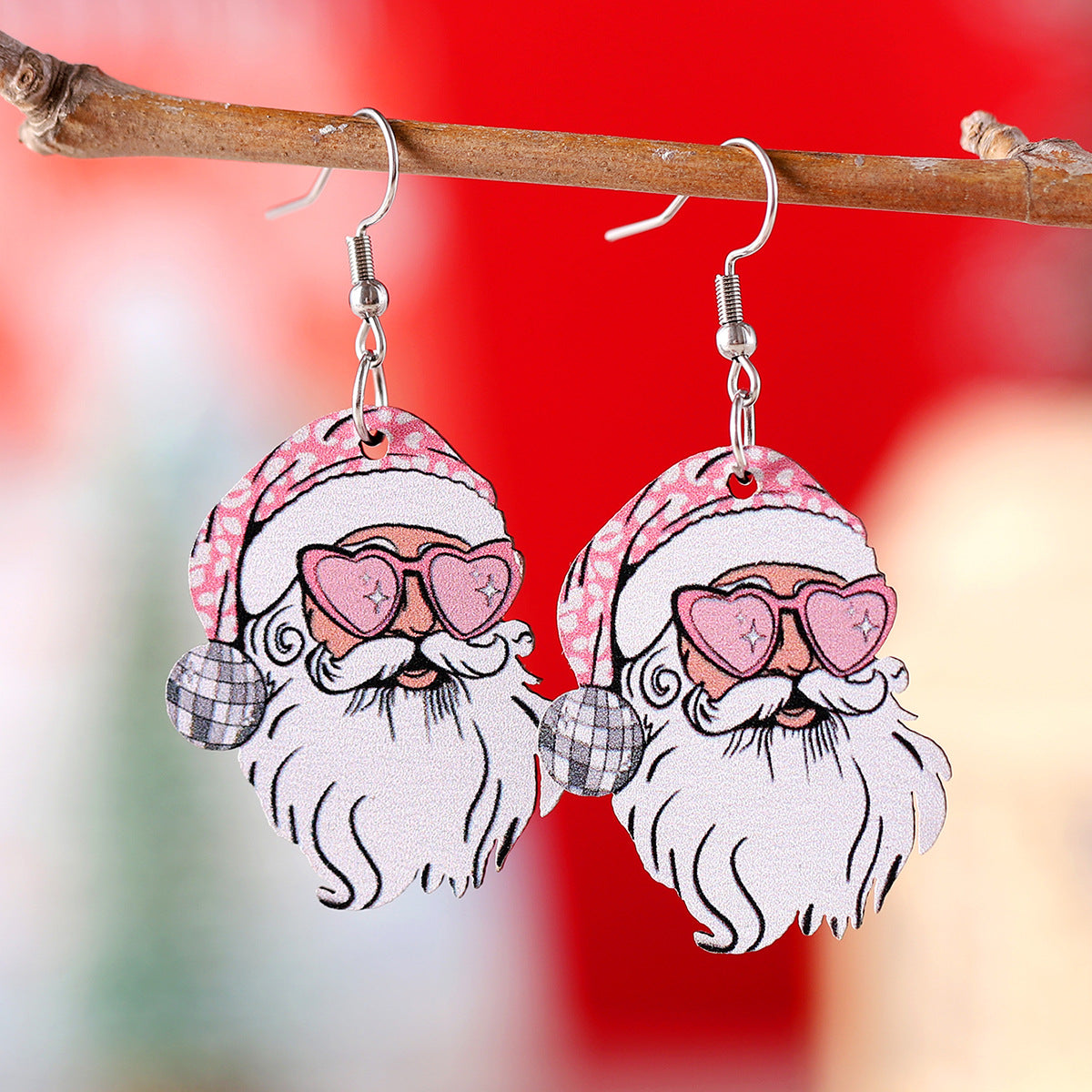 Wholesale Christmas Funny Santa Claus Pendant Earrings ACC-ES-ChuLian116
