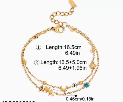 Wholesale Women S Evil Eye Stainless Steel Bracelet With Rhinestone Accents Vacation Style Party Jewelry Fashion Accessory