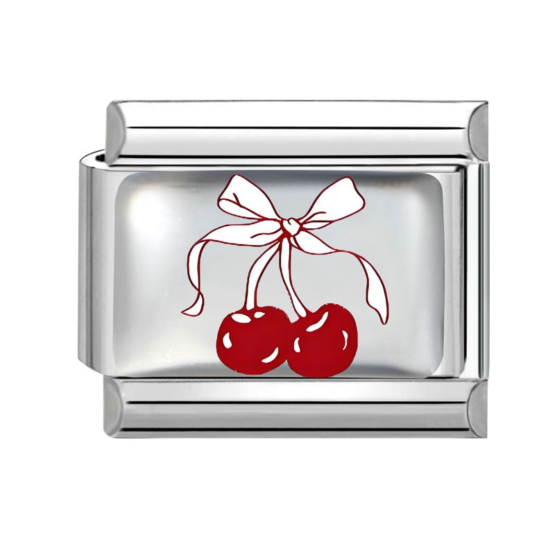 Wholesale 9mm Italian Charm Starter Bracelets DIY square Single Section Creative Stainless Steel Composable Bracelet