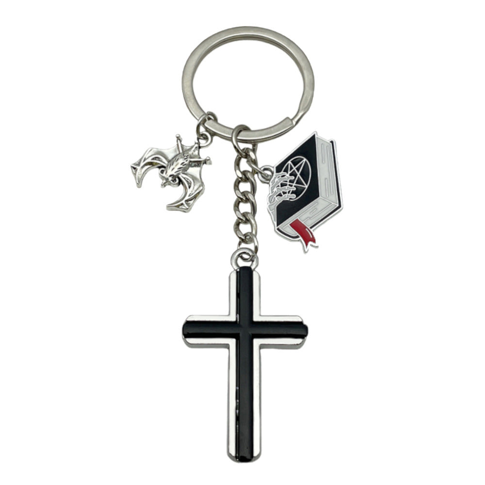 Wholesale Cross keychain metal keychain