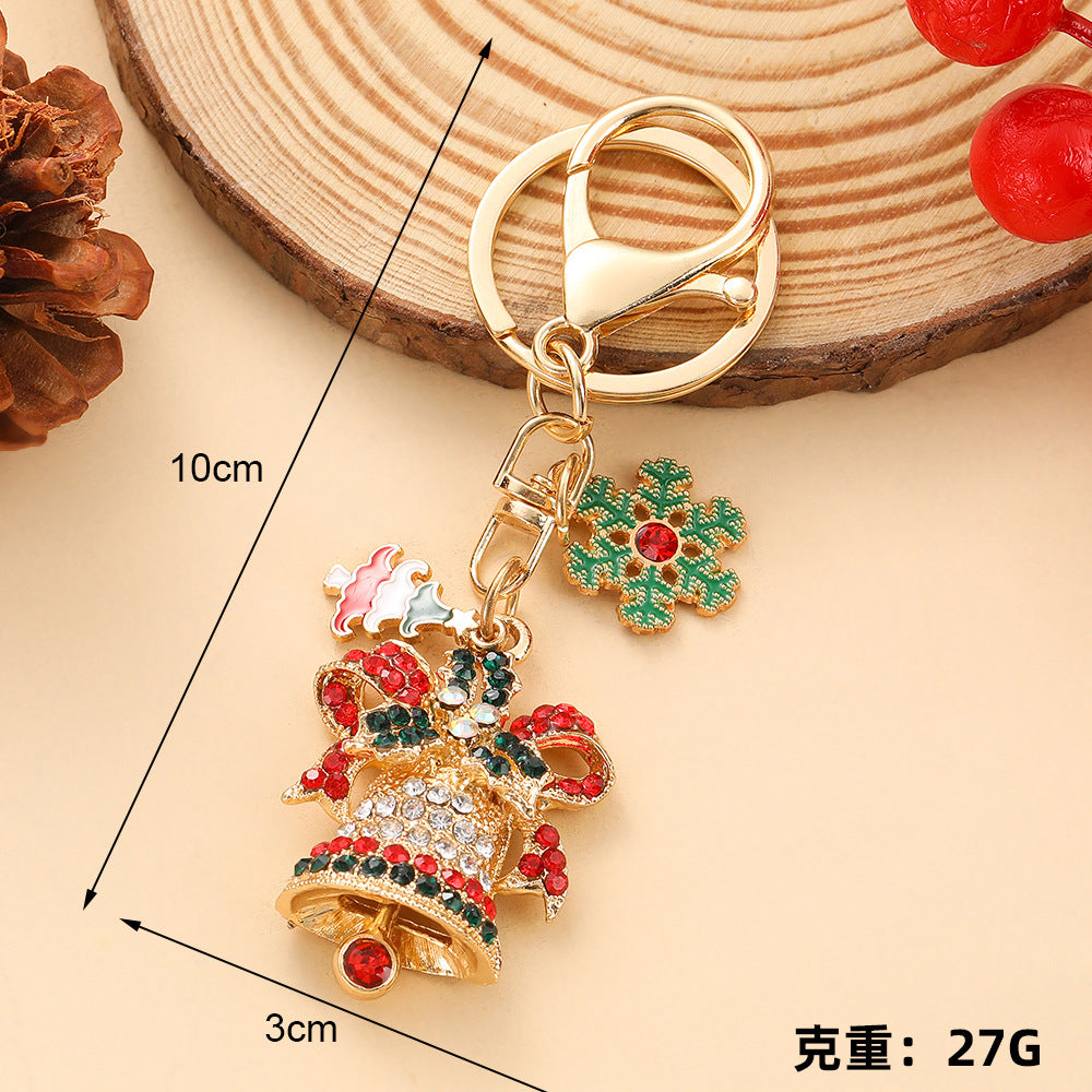 Wholesale Red Christmas Tree Rhinestone Keychain – Trendy Car Key Accessory Gift
