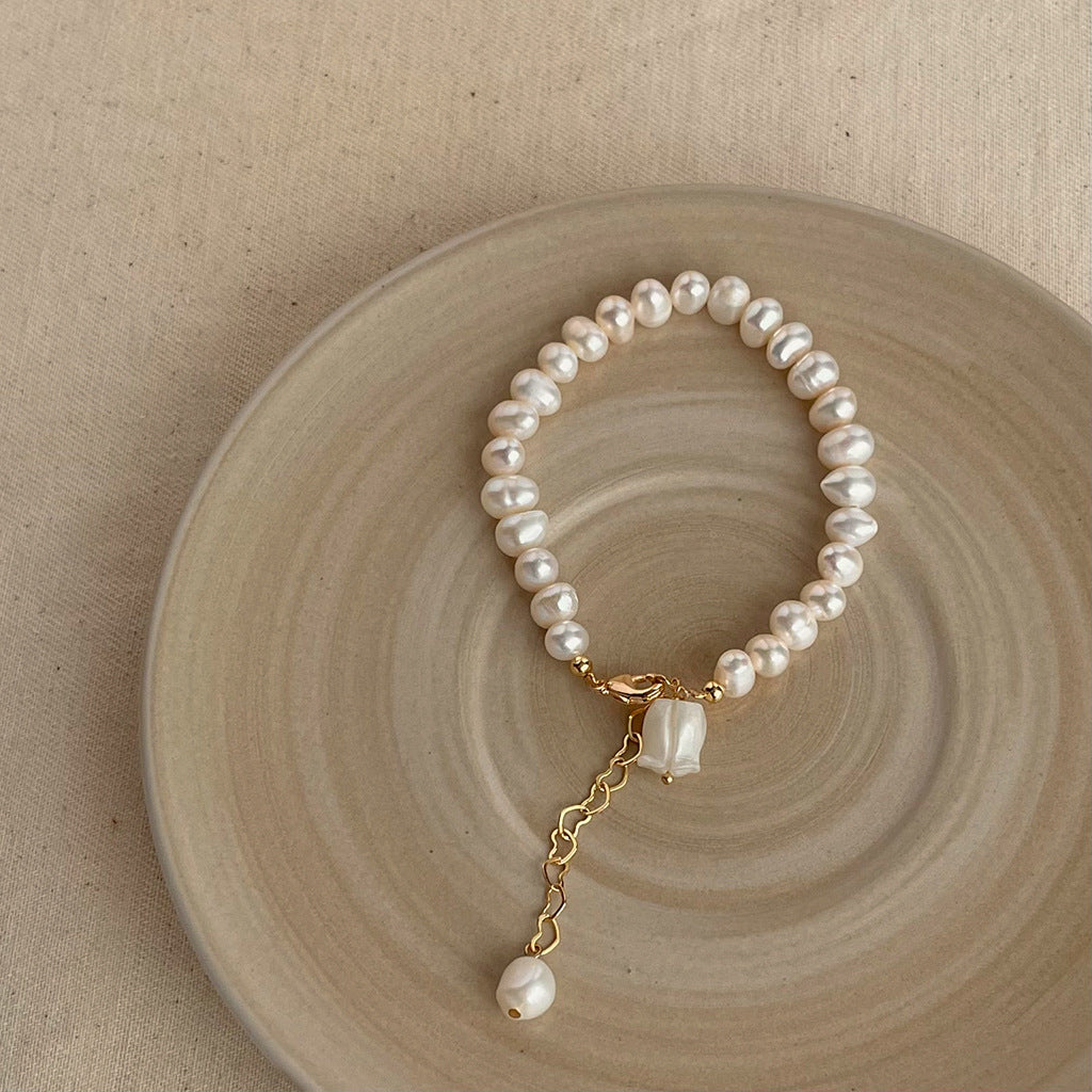 Wholesale Baroque natural pearl bracelet