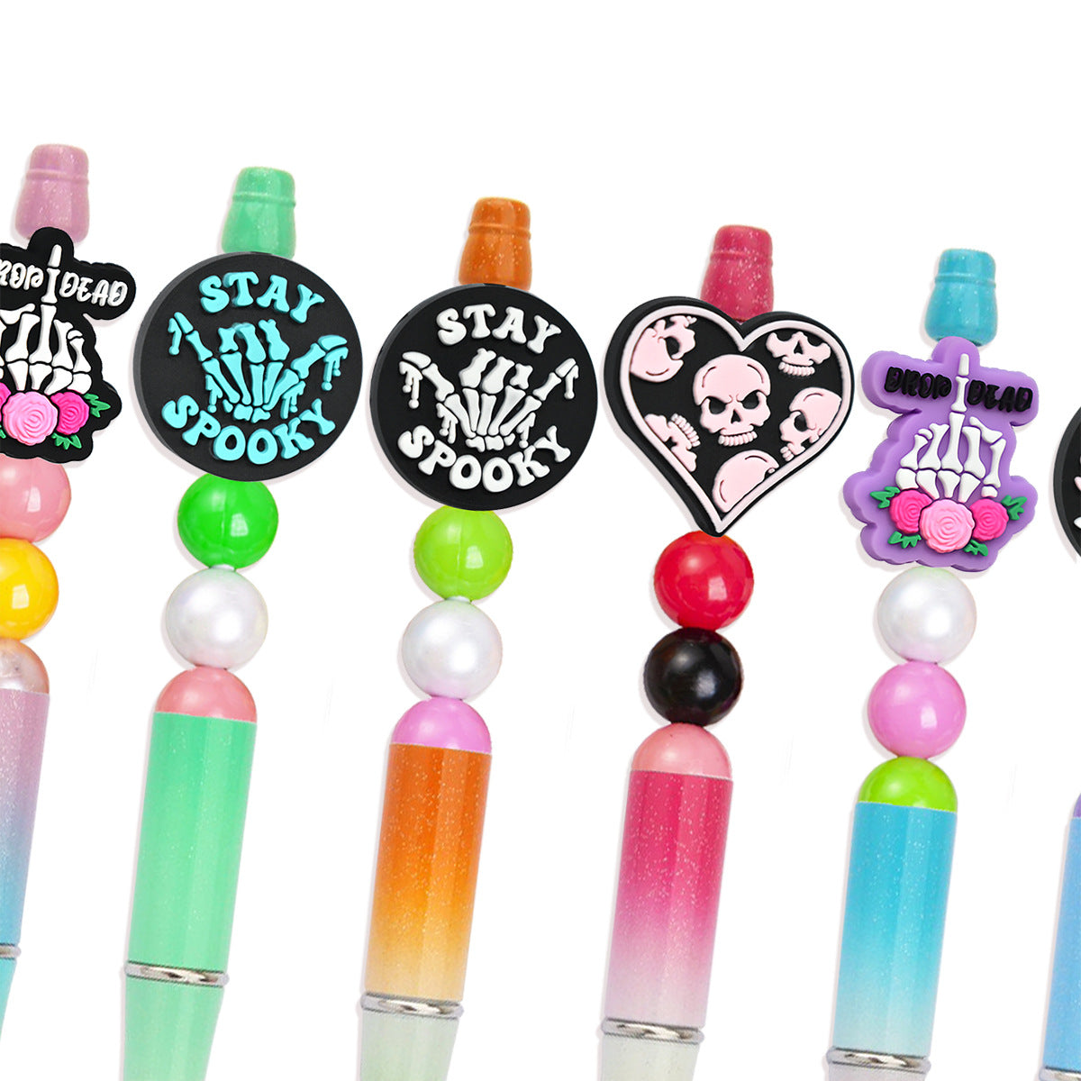 Wholesale Random 100pcs Halloween PVC Soft Focal Beads ACC-BDS-RYY005